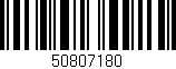 Código de barras (EAN, GTIN, SKU, ISBN): '50807180'