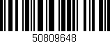 Código de barras (EAN, GTIN, SKU, ISBN): '50809648'