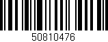 Código de barras (EAN, GTIN, SKU, ISBN): '50810476'