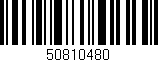 Código de barras (EAN, GTIN, SKU, ISBN): '50810480'