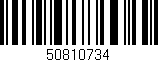 Código de barras (EAN, GTIN, SKU, ISBN): '50810734'