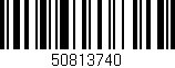Código de barras (EAN, GTIN, SKU, ISBN): '50813740'