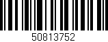 Código de barras (EAN, GTIN, SKU, ISBN): '50813752'