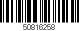 Código de barras (EAN, GTIN, SKU, ISBN): '50816258'