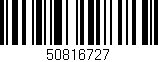 Código de barras (EAN, GTIN, SKU, ISBN): '50816727'