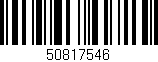 Código de barras (EAN, GTIN, SKU, ISBN): '50817546'