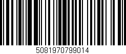 Código de barras (EAN, GTIN, SKU, ISBN): '5081970799014'