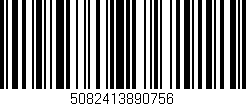 Código de barras (EAN, GTIN, SKU, ISBN): '5082413890756'