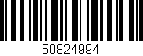 Código de barras (EAN, GTIN, SKU, ISBN): '50824994'