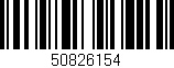 Código de barras (EAN, GTIN, SKU, ISBN): '50826154'