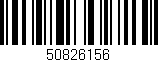 Código de barras (EAN, GTIN, SKU, ISBN): '50826156'