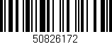 Código de barras (EAN, GTIN, SKU, ISBN): '50826172'