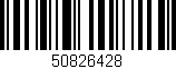 Código de barras (EAN, GTIN, SKU, ISBN): '50826428'