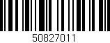 Código de barras (EAN, GTIN, SKU, ISBN): '50827011'