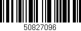 Código de barras (EAN, GTIN, SKU, ISBN): '50827096'