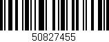 Código de barras (EAN, GTIN, SKU, ISBN): '50827455'