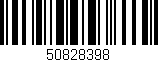 Código de barras (EAN, GTIN, SKU, ISBN): '50828398'