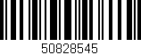 Código de barras (EAN, GTIN, SKU, ISBN): '50828545'