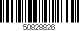 Código de barras (EAN, GTIN, SKU, ISBN): '50828826'