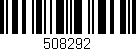 Código de barras (EAN, GTIN, SKU, ISBN): '508292'