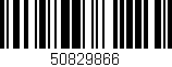 Código de barras (EAN, GTIN, SKU, ISBN): '50829866'