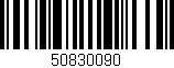 Código de barras (EAN, GTIN, SKU, ISBN): '50830090'