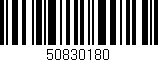 Código de barras (EAN, GTIN, SKU, ISBN): '50830180'