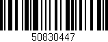Código de barras (EAN, GTIN, SKU, ISBN): '50830447'