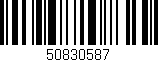 Código de barras (EAN, GTIN, SKU, ISBN): '50830587'