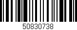 Código de barras (EAN, GTIN, SKU, ISBN): '50830738'