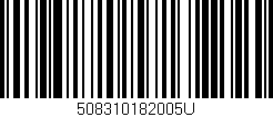 Código de barras (EAN, GTIN, SKU, ISBN): '508310182005U'