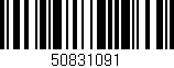 Código de barras (EAN, GTIN, SKU, ISBN): '50831091'