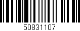 Código de barras (EAN, GTIN, SKU, ISBN): '50831107'