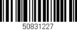 Código de barras (EAN, GTIN, SKU, ISBN): '50831227'