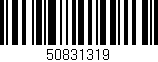 Código de barras (EAN, GTIN, SKU, ISBN): '50831319'