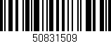 Código de barras (EAN, GTIN, SKU, ISBN): '50831509'