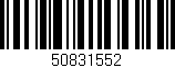 Código de barras (EAN, GTIN, SKU, ISBN): '50831552'