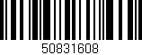 Código de barras (EAN, GTIN, SKU, ISBN): '50831608'