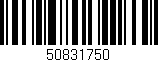 Código de barras (EAN, GTIN, SKU, ISBN): '50831750'
