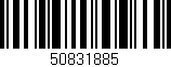 Código de barras (EAN, GTIN, SKU, ISBN): '50831885'