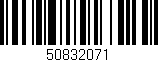 Código de barras (EAN, GTIN, SKU, ISBN): '50832071'