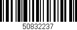 Código de barras (EAN, GTIN, SKU, ISBN): '50832237'