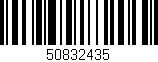 Código de barras (EAN, GTIN, SKU, ISBN): '50832435'