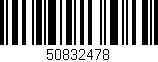 Código de barras (EAN, GTIN, SKU, ISBN): '50832478'