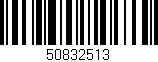 Código de barras (EAN, GTIN, SKU, ISBN): '50832513'