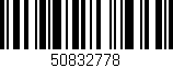 Código de barras (EAN, GTIN, SKU, ISBN): '50832778'