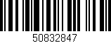 Código de barras (EAN, GTIN, SKU, ISBN): '50832847'