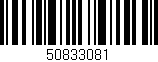 Código de barras (EAN, GTIN, SKU, ISBN): '50833081'