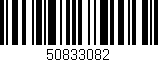 Código de barras (EAN, GTIN, SKU, ISBN): '50833082'