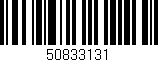 Código de barras (EAN, GTIN, SKU, ISBN): '50833131'